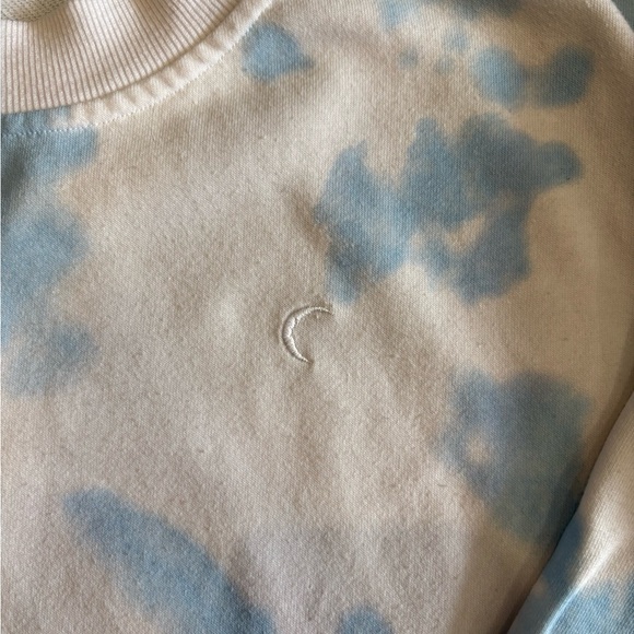 ZYIA White and Blue 100% Cotton Sweatshirt, VGUC, Size Medium - Picture 4 of 10